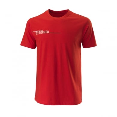 Wilson Tennis Tshirt Team II Tech Crew 2021 rot Herren